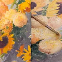 Натюрморт с подсолнухами: шаг за шагом к масляной живописи