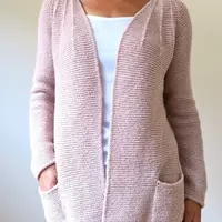 Свободный кардиган спицами Line Dance