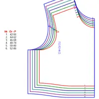 Базовая конструкция лифа с рукавом для детей младенческого возраста №1
