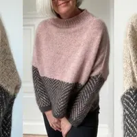 Свитер со спущенным плечом и жаккардовым узором Jeol