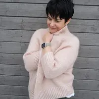 Кардиган из мохера спицами сверху Turtle Dove