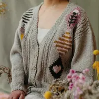 Кардиган с интарсией и косами Gramercy