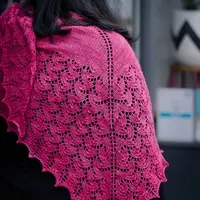 Ажурная шаль спицами Ishbel