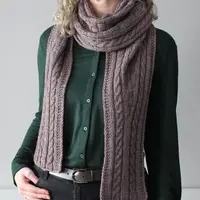 Вязаная спицами шаль Hot Chocolate