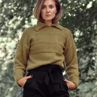 Свитер гернси с двумя видами воротника Charge