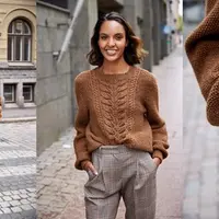 Джемпер с листиками Selja