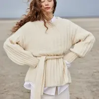 Джемпер с разрезом на спине Alpaca Moda