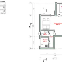 Проект одноэтажного дома-бани 9,55х6,29 м