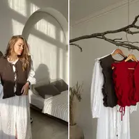 Жилет с рюшей