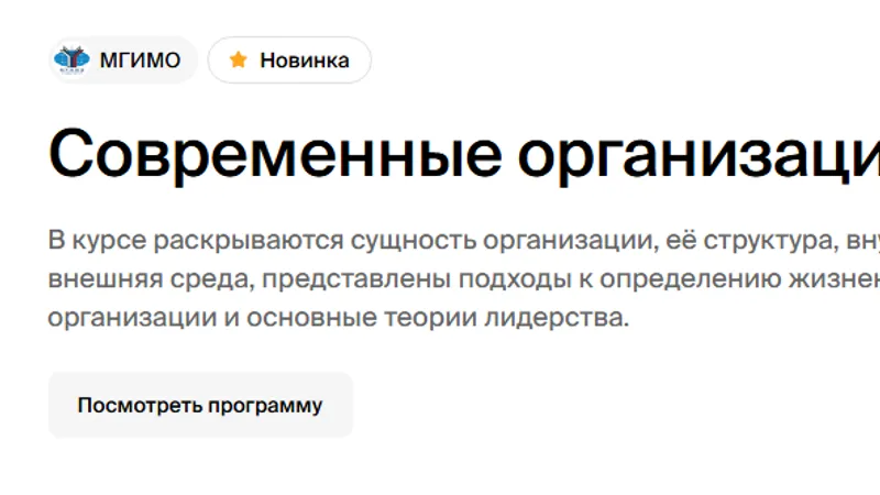 Современные организации