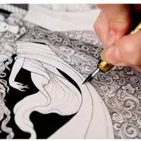 Сказочная иллюстрация пером и тушью