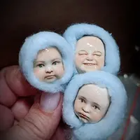 Роспись личиков ватных игрушек