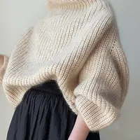 Свитер оверсайз резинкой Gujo Sweater