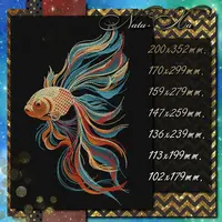 Дизайн машинной вышивки "Золотая рыбка"