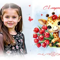 Детские рамочки с 8 марта