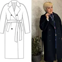 Пальто с цельнокроеным рукавом Stella