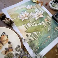 Сказочный календарь акварелью