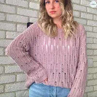 Джемпер с ажуром