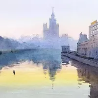 Закат и рассвет в городском пейзаже