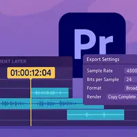 Подготовка монтажа к отправке звукорежиссеру в Premiere Pro