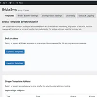 BricksSync — управление шаблонами для Bricks Builder