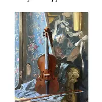 Скрипка фрейлины маслом