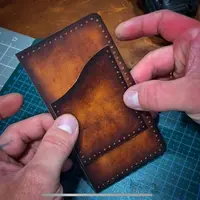 Тонирование натуральной кожи краст масловоском