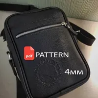 Мужская сумка с карманом на молнии