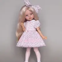 Платье с гофрированной юбкой для кукол Паола Рейна