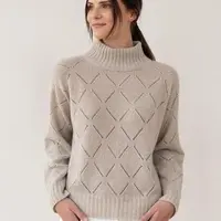 Свитер с высоким воротом и элегантным ажуром Valley