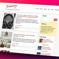 Popcorn Theme - Супербыстрая тема для блогеров и партнерских сайтов