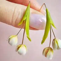 Тюльпанчики-серьги