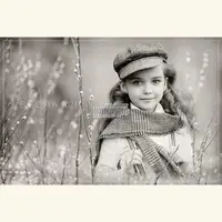 Весенний фотошаблон. Верба