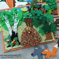 Книга из фетра Времена года