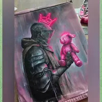 Роспись по ткани: Цветочки, рыцарь, балерина