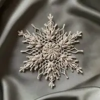 Снежинка крючком №17