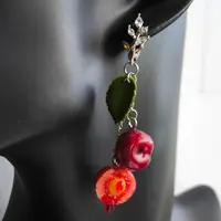 Вишня из запекаемой полимерной глины