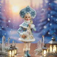 Ватные игрушки. Снегурочка