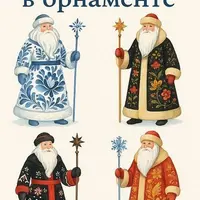 Дед Мороз в орнаменте. 4 части