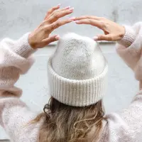 Простая шапка с трехслойным отворотом Sky High