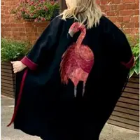 Пальто с фламинго