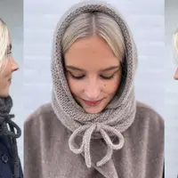 Капор капюшон вязаный спицами My Jose Hood