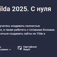 Дизайнер сайтов на Tilda 2025. С нуля до Pro