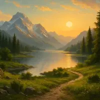 Рассвет в горах