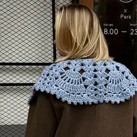 Вязание воротника Дали