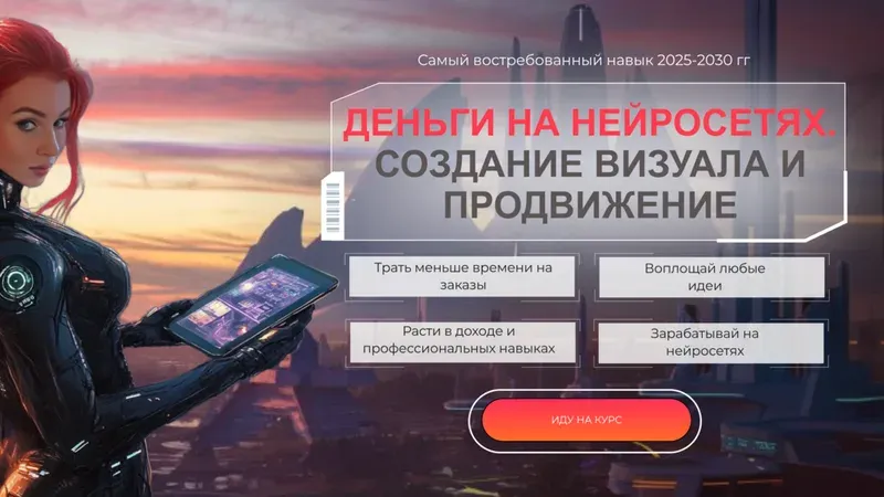 Деньги на нейросетях. Создание визуала и продвижение