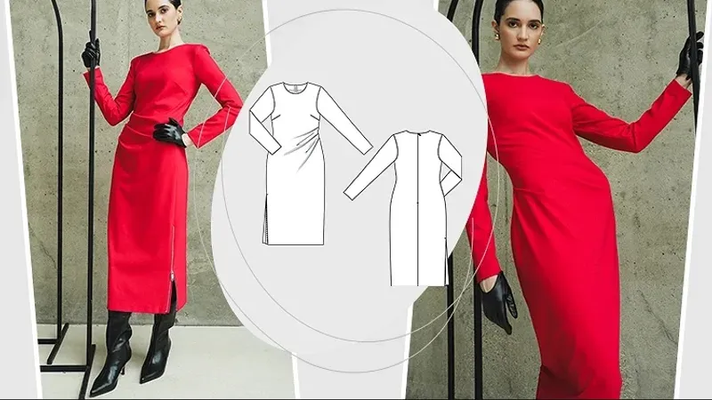 Трикотажное платье