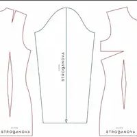 Лекала по основе полочки, спинки и рукава. Размеры 40-64