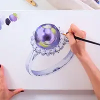 Коммерческая акварель: Ювелирное украшение