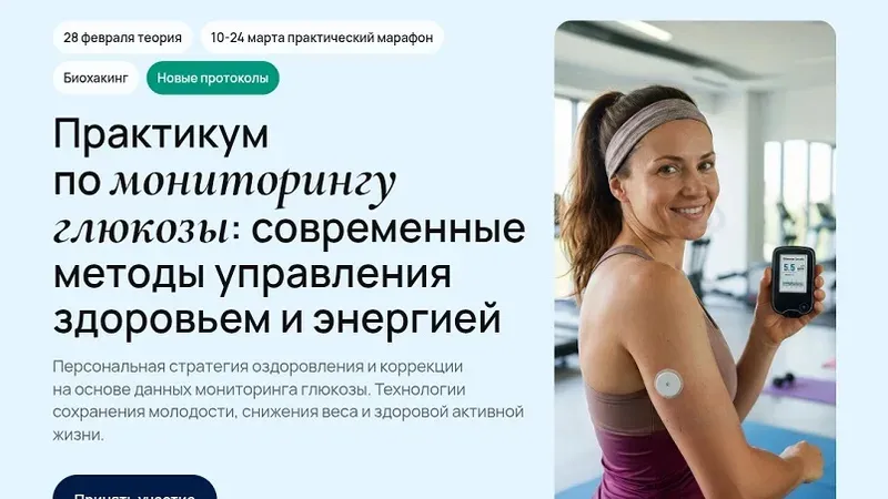 Практикум по мониторингу глюкозы: методы управления здоровьем и энергией